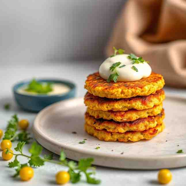 Spicy Yellow Pea Cakes - Easy Vegan Recipe